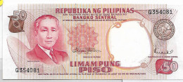 PHILIPPINES  50 PISO  #146b    Prés.OSMENA  Sign; Marcos Licaros,  PISO En Grand & 2 Lignes ,  NEUF - Filipinas