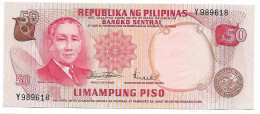 PHILIPPINES  50 PISO  #151a   Prés.OSMENA  Sign; Marcos Licaros,  PISOen Petit  En 1 Ligne ,  NEUF - Filipinas