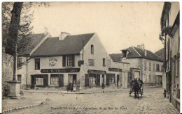1904 NEUVILLE - Café "Au Coin Du Pont" Au CARREFOUR  Animée - Neuville-sur-Oise