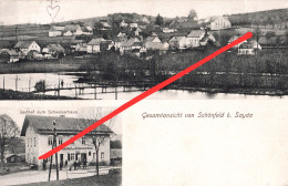 AK Schönfeld Gasthof Zum Schweizerhaus Stempel A Pfaffroda Dittmannsdorf Hallbach Heidersdorf Olbernhau Sayda Erzgebirge - Olbernhau