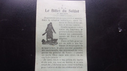 WWI  LE BILLET DU SOLDAT BLOIS ALFRED JULES EVEQUE DE BLOIS - 1914-18