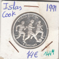 CR1444 MONEDA ISLAS COOK 5 DOLARES 1991 SIN CIRCULAR - Cook