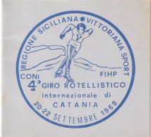 PICCOLO FOLDER - VITTORIANA SPORT - IV GIRO ROTELLISTICO INTER. CATANIA - Eiskunstlauf