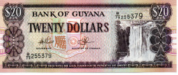 Guyana - Pk N° 30e(1) - 20 Dollars - Guyana