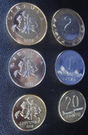 2008 LITHUANIA 20 Centu 1 ; 2 LITAI 2008 BIMETALLIC COIN Set UNC FROM Mint ROLL - Litouwen