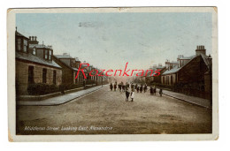 Middleton Street Looking East Alexandria West Dunbartonshire Schotland Ecosse Old Postcard UK CPA - Dunbartonshire