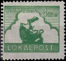 SUÈDE / SWEDEN - Local Post HALMSTAD 4öre Green - Mint* - Emissions Locales