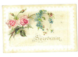 Souvenir - Fleurs - Gauffrée - 8424 - Souvenir De...