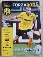 Programme Roda JC - Jong Ajax - 20.9.2014 - Holland - Program - Football - Habillement, Souvenirs & Autres