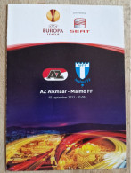 Programme AZ Alkmaar - Malmo FF - 15.9.2011 - Holland - UEFA Europa League - Program - Football - Habillement, Souvenirs & Autres