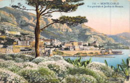 MONACO - Monte Carlo - Vue Générale Et Jardins De Monaco - Carte Postale Ancienne - Monte-Carlo