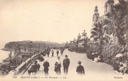 MONACO - Monte-Carlo - Les Terrasses - Animée - Carte Postale Ancienne - Monte-Carlo