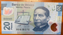 MEXICO. 20 PESOS. BENITO JUAREZ (the First Indigenous President Of Mexico & Monte Albán, Oaxaca) UNCIRCULATED - Mexique