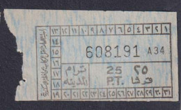 EGD56002 Egypt / Tram Ticket – “Tram City” Alexandria - Monde