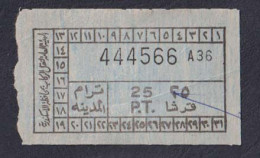 EGD56004 Egypt / Tram Ticket – “Tram City” Alexandria - Welt