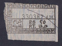 EGD56010 Egypt / Tram Ticket – “Tram City” Alexandria - Wereld