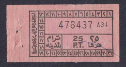 EGD56013 Egypt / Tram Ticket – “Tram City” Alexandria - Welt