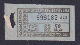 EGD56016 Egypt / Tram Ticket – “Tram City” Alexandria - Wereld