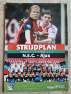 Programme NEC Nijmegen - Ajax - 17.4.2011 - Holland - Program - Football - Habillement, Souvenirs & Autres