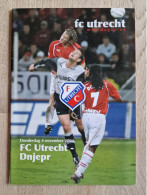 Programme FC Utrecht - Dnjepr - 4.11.2004 - UEFA Cup - Holland - Program - Football - Habillement, Souvenirs & Autres