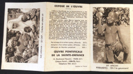Œuvre Pontificale Afrique : Du Sud Le CAP, De L’est PERAMIHO Calendrier 1956 - Devotieprenten
