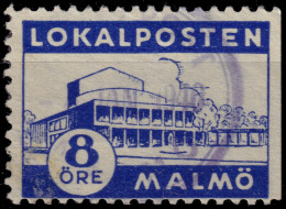 SUÈDE / SWEDEN - Local Post MALMÖ 8öre Blue - VF Used° - Ortsausgaben