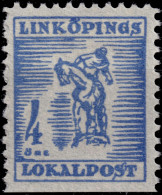 SUÈDE / SWEDEN - Local Post LINKÖPING 4öre Blue - Mint* - Local Post Stamps