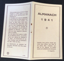 Almanach 1941. Saint Augustin - Devotion Images