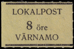 SUÈDE / SWEDEN - Local Post VÄRNAMO 8öre Yellow - Mint* - Lokale Uitgaven