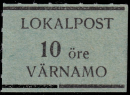 SUÈDE / SWEDEN - Local Post VÄRNAMO 10öre Green - Mint* - Emissioni Locali