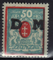 Danzig 1922 Dienstmarken Mi 33 X * [260323XXXI] - Dienstzegels