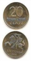 Lithuania - Lietuva  2010 Regular Coin 20 Cent / Cetai  UNC - Lithuania