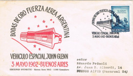 49452. Carta BUENOS AIRES (Argentina) 1962. SPACE, Vehiculo Espacial Kohm Glenn - Cartas & Documentos