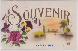 Souvenir De Val-Dieu Belgique Aubel Liège Cachet Postal Warsage - Aubel