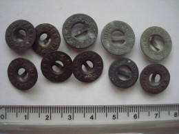 Lot Boutons Equipements Militaires - France 1940 - Indochine. - Buttons