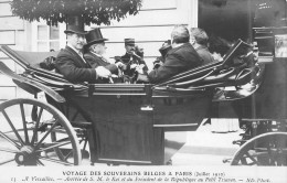 FAMILLES ROYALES - Voyage Des Souverains Belges A Paris - Arrivée De S.M Le Roi Et Du Président - Carte Postale Ancienne - Royal Families