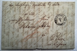 Kremsierer Reichstag 1849"REICHSTAGS P.A."(RARITÄT Müller 710b = 200 P) Brief Kremsier Mähren (Czech Republic Österreich - ...-1850 Vorphilatelie