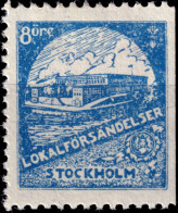 SUÈDE / SWEDEN - Local Post STOCKHOLM 8öre Blue - Mint* - Local Post Stamps