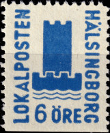 SUÈDE / SWEDEN - Local Post HÄLSINGBORG 6öre Blue - Mint NH** - Local Post Stamps