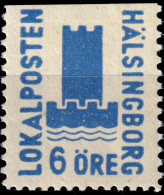 SUÈDE / SWEDEN - Local Post HÄLSINGBORG 6öre Blue - Mint* - Local Post Stamps