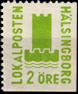 SUÈDE / SWEDEN - Local Post HÄLSINGBORG 2öre Green - Mint* - Local Post Stamps