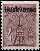 SUÈDE / SWEDEN - Local Post HUSKVARNA 4öre Brown - Mint* - Local Post Stamps