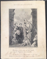 Œuvre De L’adoption, Le 14 Décembre 1889 - Andachtsbilder