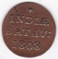 Indes Orientales Néerlandaises 1⁄16 Gulden 1808 Batavia, Napoléon Bonaparte , En Laiton, KM# 76a - Indonesië