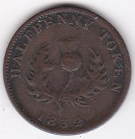 Nouvelle Ecosse , Nova Scotia, Half Penny 1832, George IV, En Cuivre, Breton His# 871. TTB/VF ++ - Canada