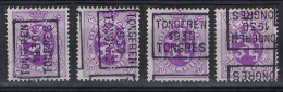 Zegel Nr. 281 Voorafgestempeld Nr. 5907 A + B + C + D TONGEREN 1930 TONGRES ; Staat Zie Scan ! - Rollini 1930-..