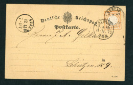 Deutsches Reich Brustschild Michel Nummer 18 Einzelfrankatur Berlin - Altri & Non Classificati