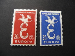 TIMBRES  FRANCE   EUROPA   1958   N  1173 / 1174   COTE  2,00  EUROS  NEUFS  LUXE** - 1958