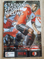 Programme Feyenoord - Standard Luik - 2.10.2014 - UEFA Europa League - Holland - Program - Football - Habillement, Souvenirs & Autres