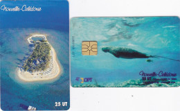 New Caledonia 2 Phonecards Chip - - - Dugong, Ile Aux Canards - Nieuw-Caledonië